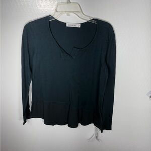 Good Luck Gem Women's Dark Teal Long Sleeve Top 360